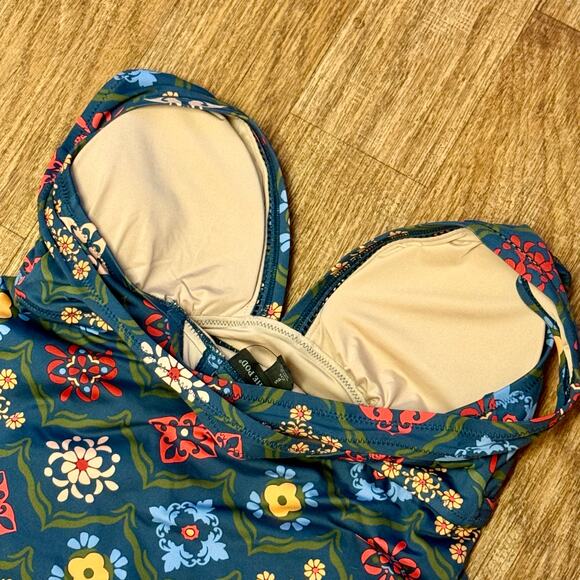 A Pea in the Pod Maternity Floral Tankini Two-Piece Swimsuit Set Size Small - Picture 10 of 13